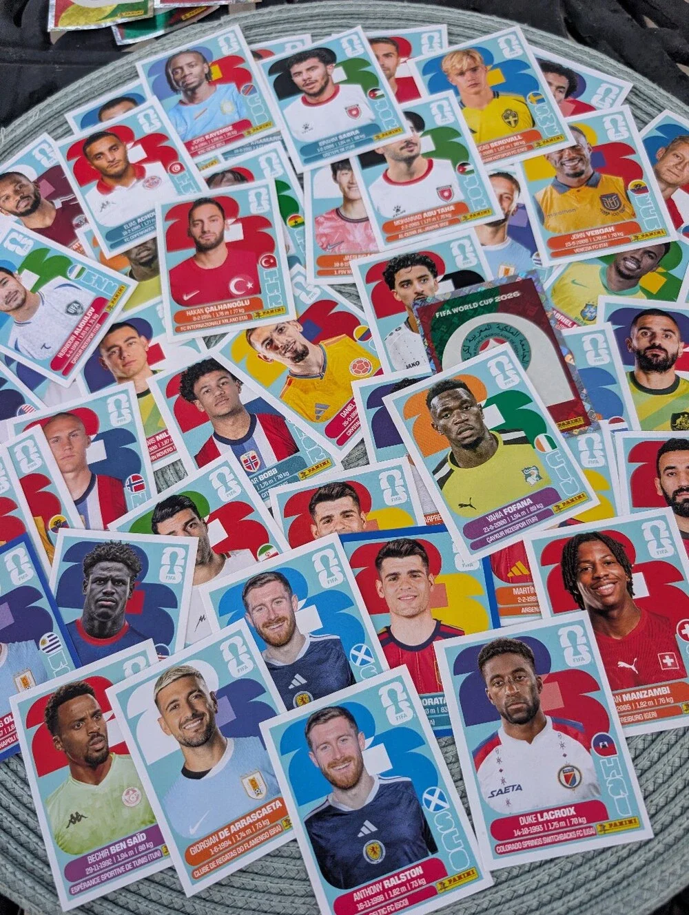 Panini FIFA World Cup 2026 Player Sticker Lot - Multi 50ish Players Cards - Picture 3 of 5